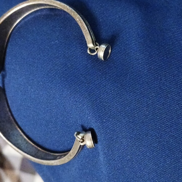 Vintage Silver Plate Bracelet Made From Spoons w/ Magnetic Closure Adorable CHIC - Picture 9 of 9